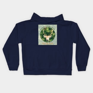 Show your love for wildlife Kids Hoodie